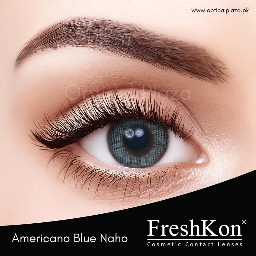 Americano Blue Naho Freshkon Colored Contact Lenses