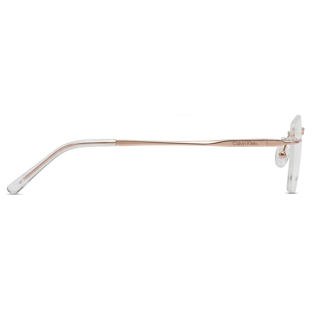 CK Aura Rimless Rose Gold Glasses for Men - Lightweight Premium Eyewear Pakistan | Men Glasses