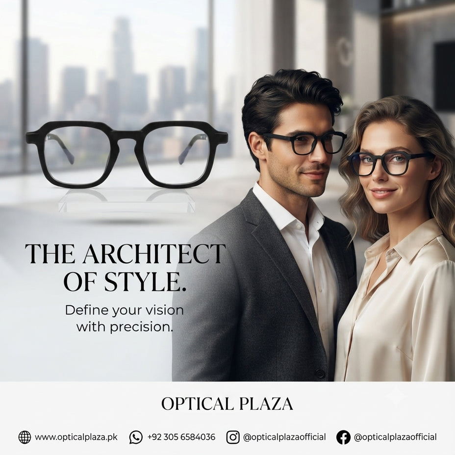 M8801 Matte Black Square Blue Light Blocking Glasses | Computer & Screen Protection Glasses