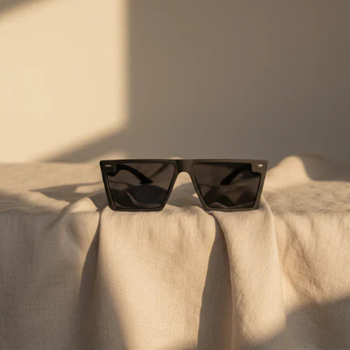 Davidson Black Square Sunglasses – Stylish & UV-Protective Eyewear by Optical Plaza