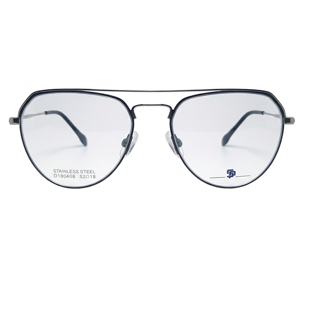 Urban Aero Stainless Steel Aviator Glasses by Optical Plaza – Sleek, Durable & Everyday Comfort Glasses