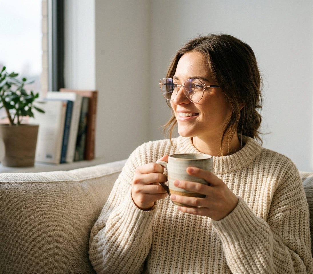 Premium rose gold women's glasses frame suitable for office, university, and everyday wear.