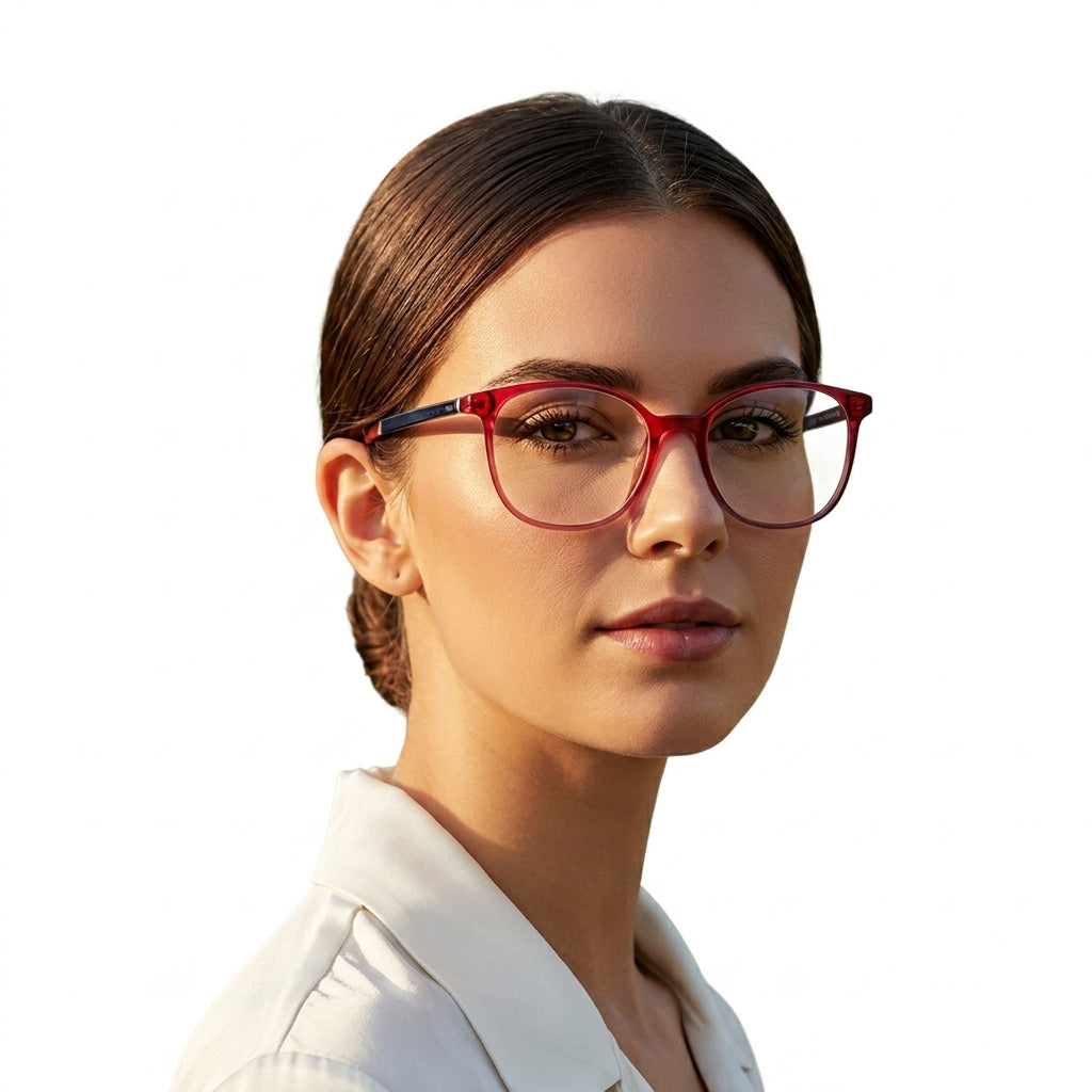 Wine Red Designer Spectacles Frame for Women | Female Glasses