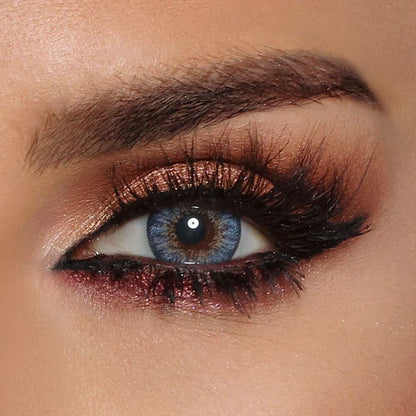 Glow Vivid Blue - Premium Colored Contact Lenses | Optical Plaza