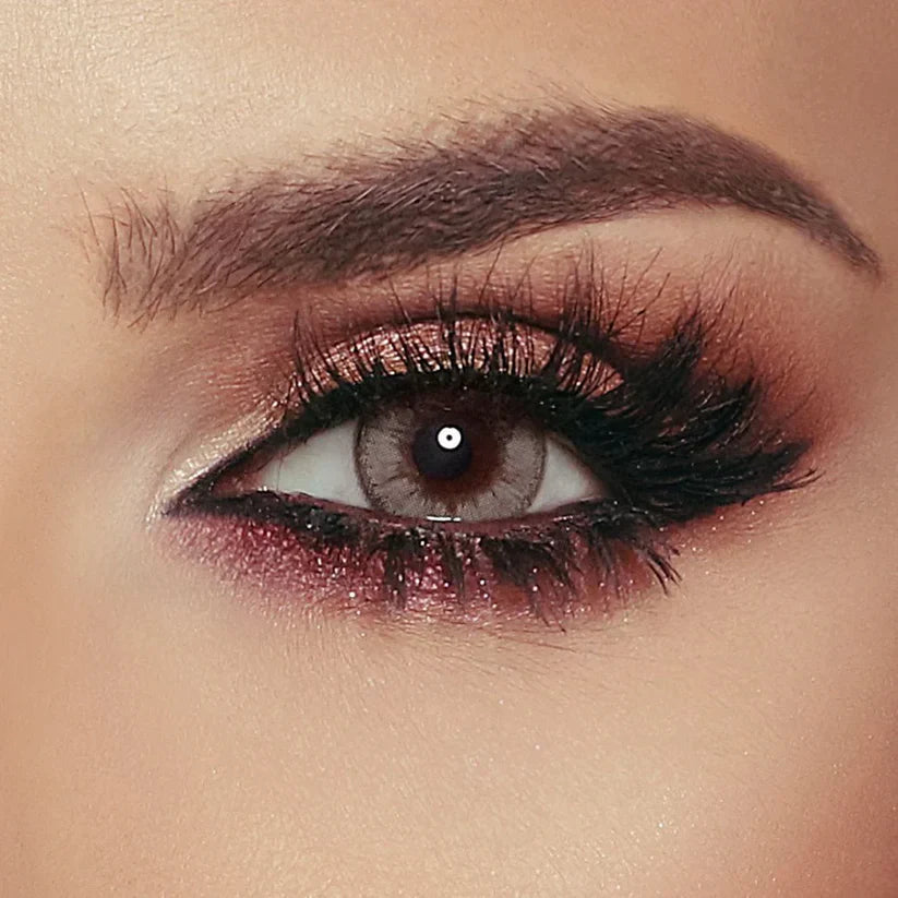 Glow Grey Caramel Contact Lenses | Optical Plaza