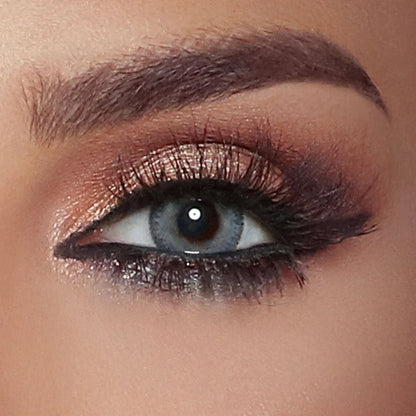 Glow Navy Grey Contact Lenses | Optical Plaza