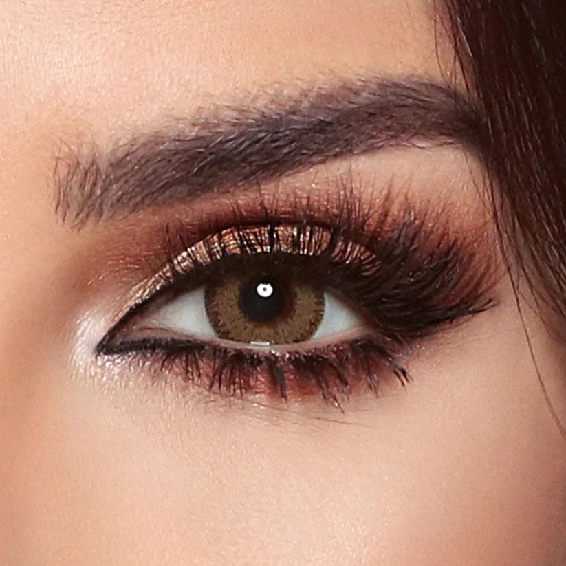Glow Radiant Hazelnut - Premium Colored Contact Lenses | Optical Plaza