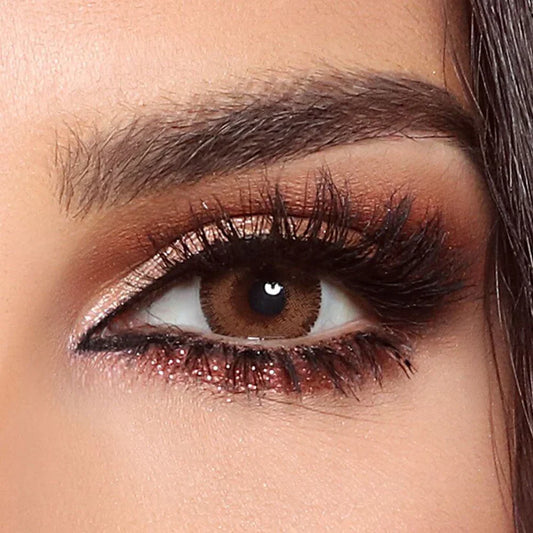 Glow Radiant Brown Contact Lens | Optical Plaza