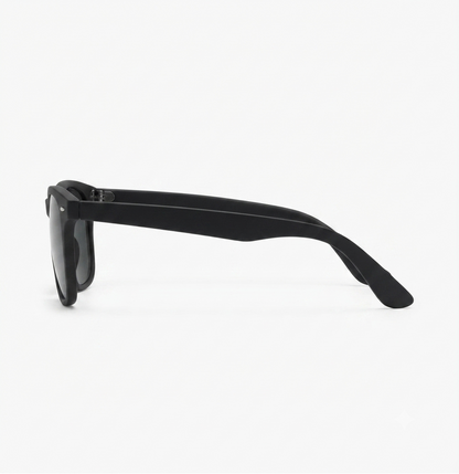 Premium wayfarer sunglasses with matte black frame for everyday wear