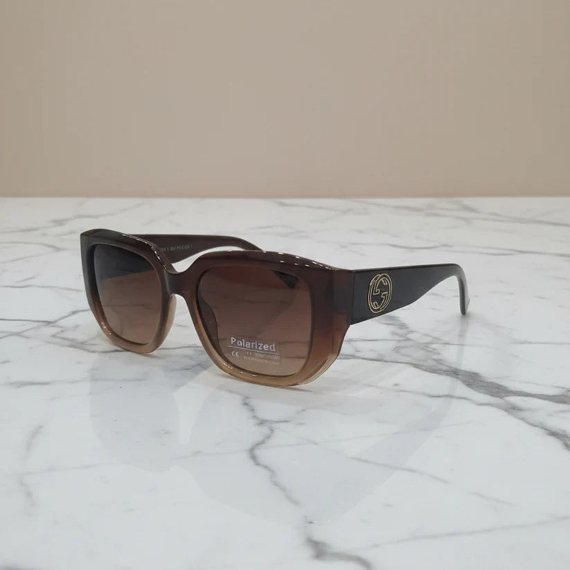GUCCI Crescent Glow Polarized Shades – Premium UV Protection Sunglasses | Optical Plaza