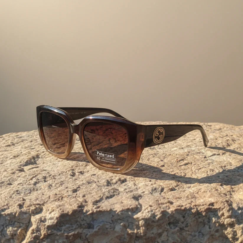 GUCCI Crescent Glow Polarized Shades – Premium UV Protection Sunglasses | Optical Plaza