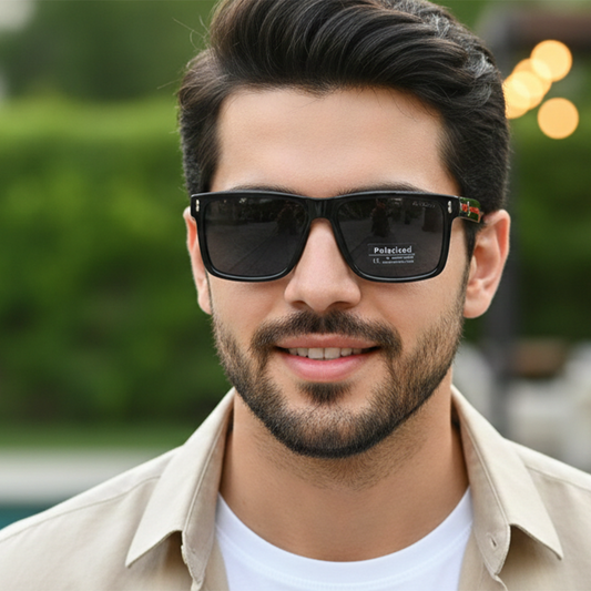 Gucci Premium Polarized Sunglasses for Men (Black And Red)