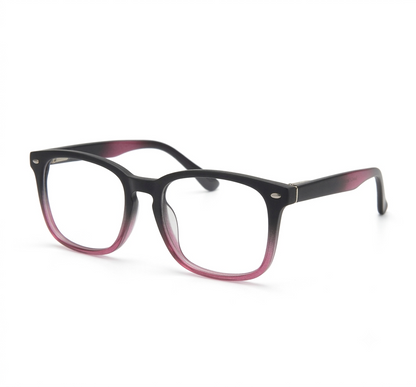 Ombre Burgundy Square Glasses | Female Glasses