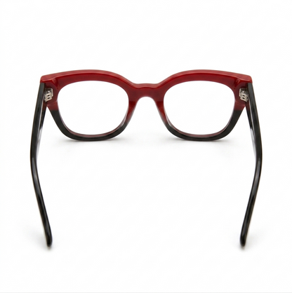 Elegant Two-Tone Cat-Eye Spectacles Frame for Women | Female Glasses