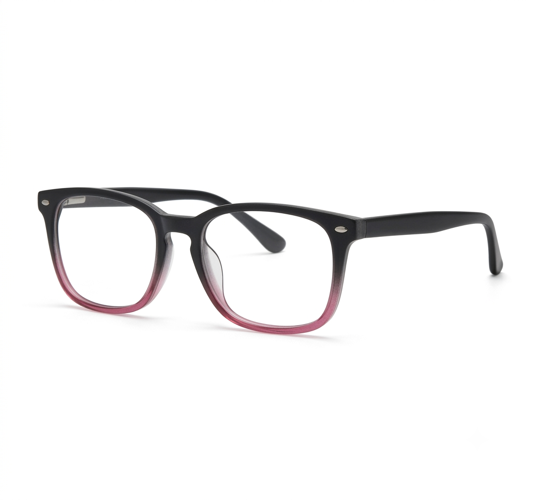 Ombre Burgundy Square Glasses | Female Glasses