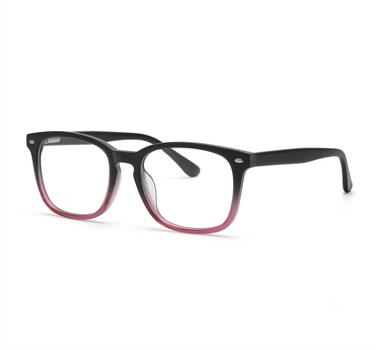 Ombre Burgundy Square Glasses | Female Glasses