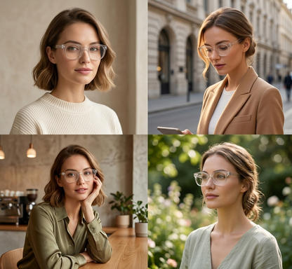 Premium Clear Square Glasses | Female Glasses