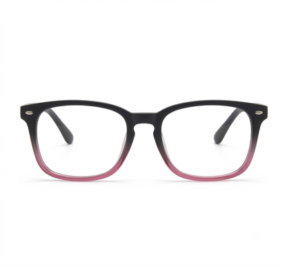 Ombre Burgundy Square Glasses | Female Glasses