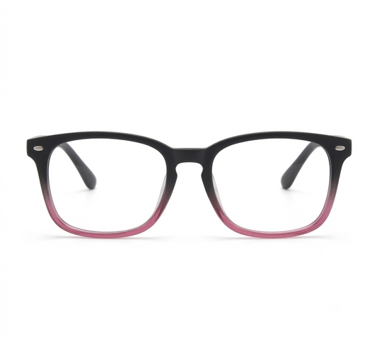 Ombre Burgundy Square Glasses | Female Glasses
