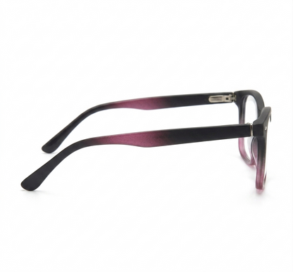 Ombre Burgundy Square Glasses | Female Glasses