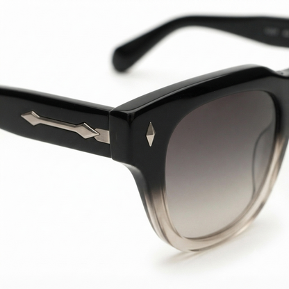 Angled studio shot of MOSCOT Classic Gradient Square Sunglasses