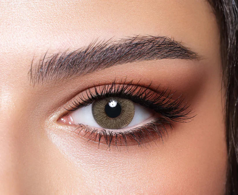 Elite Matt Olive - Premium Colored Contact Lenses | Optical Plaza