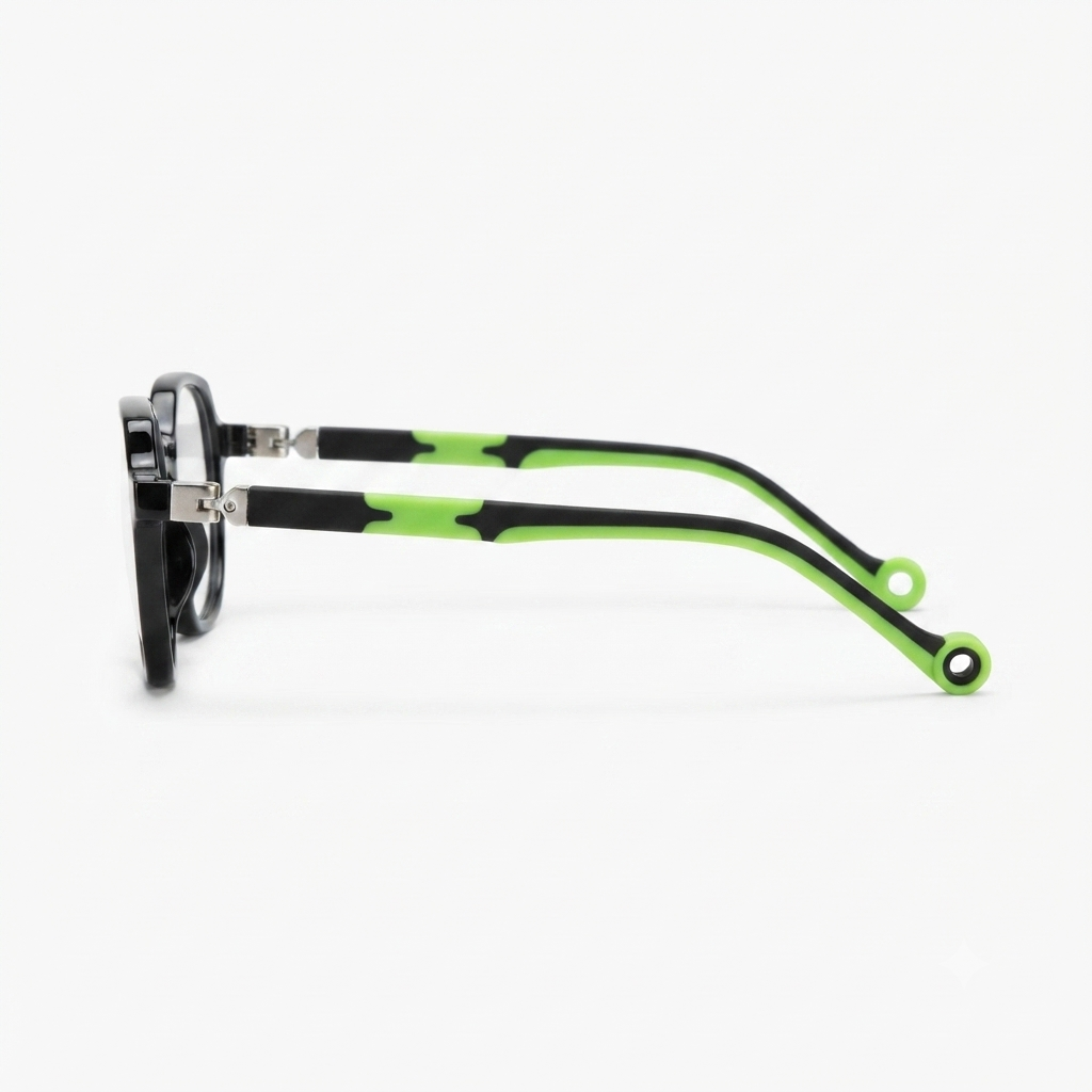 Stylish unisex kids' glasses with a comfortable design.