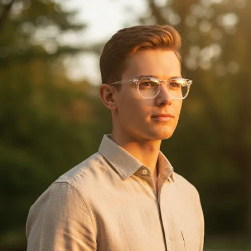 Men Transparent Frame – Modern & Lightweight Eyewear by Optical Plaza