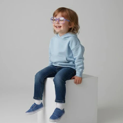 Petal Purple Round Cut Frame by Optical Plaza