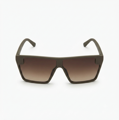 Matte square fashion sunglasses for men