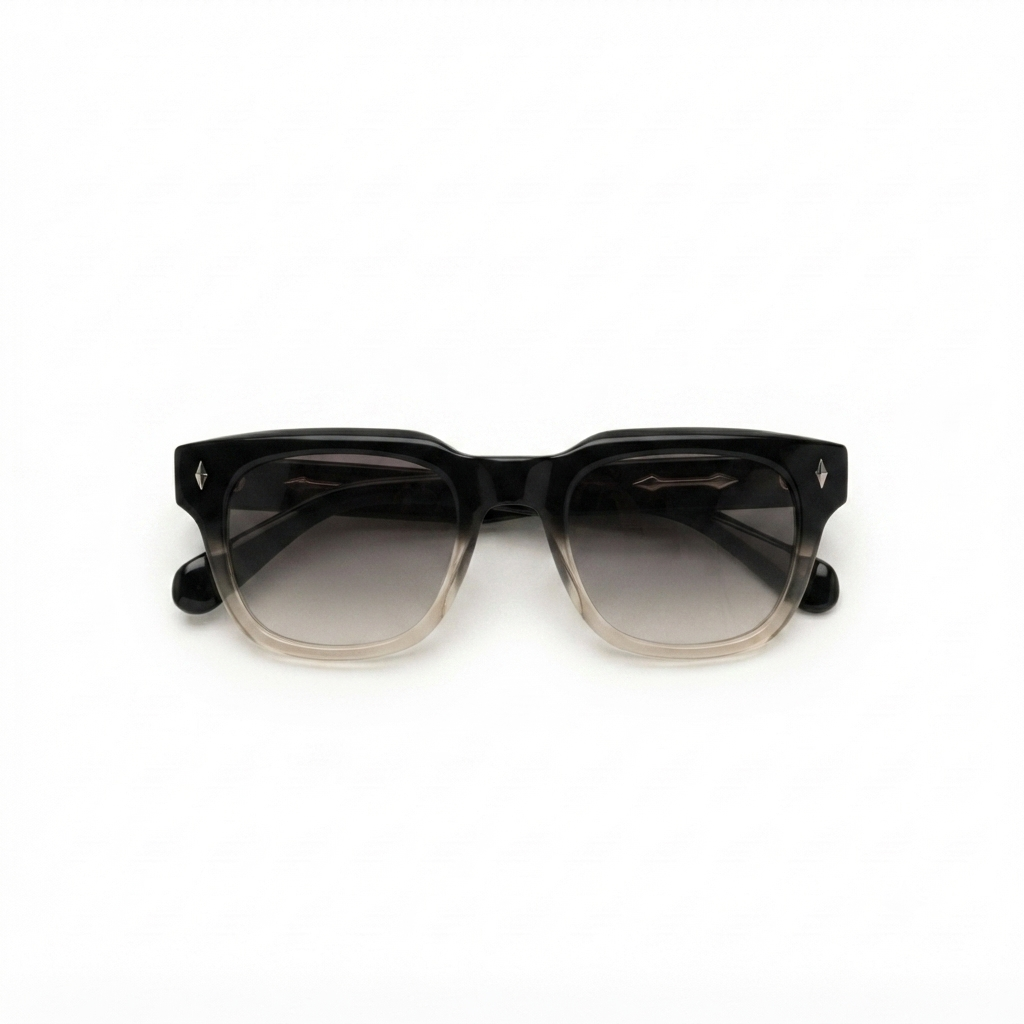 Classic gradient square sunglasses displayed against a clean white background.