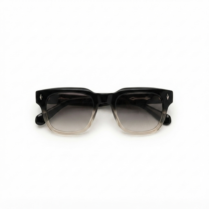 Classic gradient square sunglasses displayed against a clean white background.
