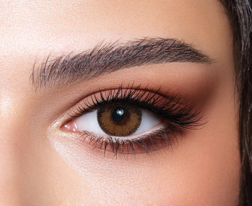 Glow Radiant Brown Contact Lenses | Optical Plaza