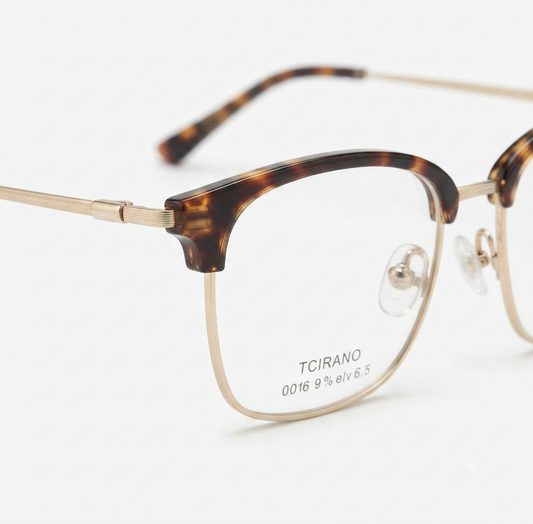 Club Masters prescription glasses featuring a premium metal and acetate frame.