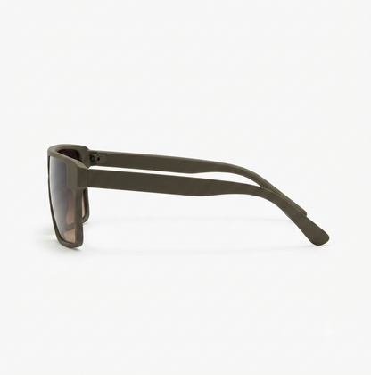 Gradient lens oversized square sunglasses on white background