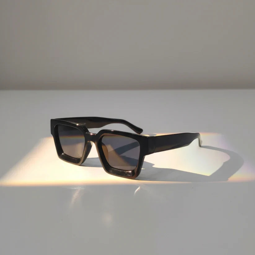 Vintage Black Polarized Sunglasses – Classic Style & UV Protection | Optical Plaza