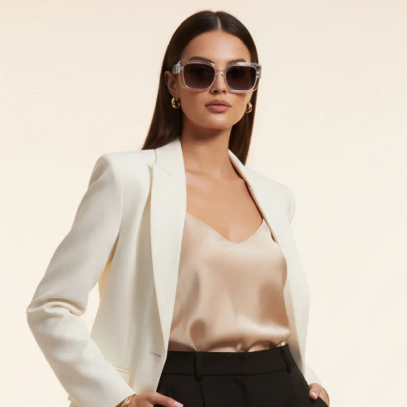 Christian Dior White Marble Polarized Sunglasses – Premium UV Protection | Optical Plaza