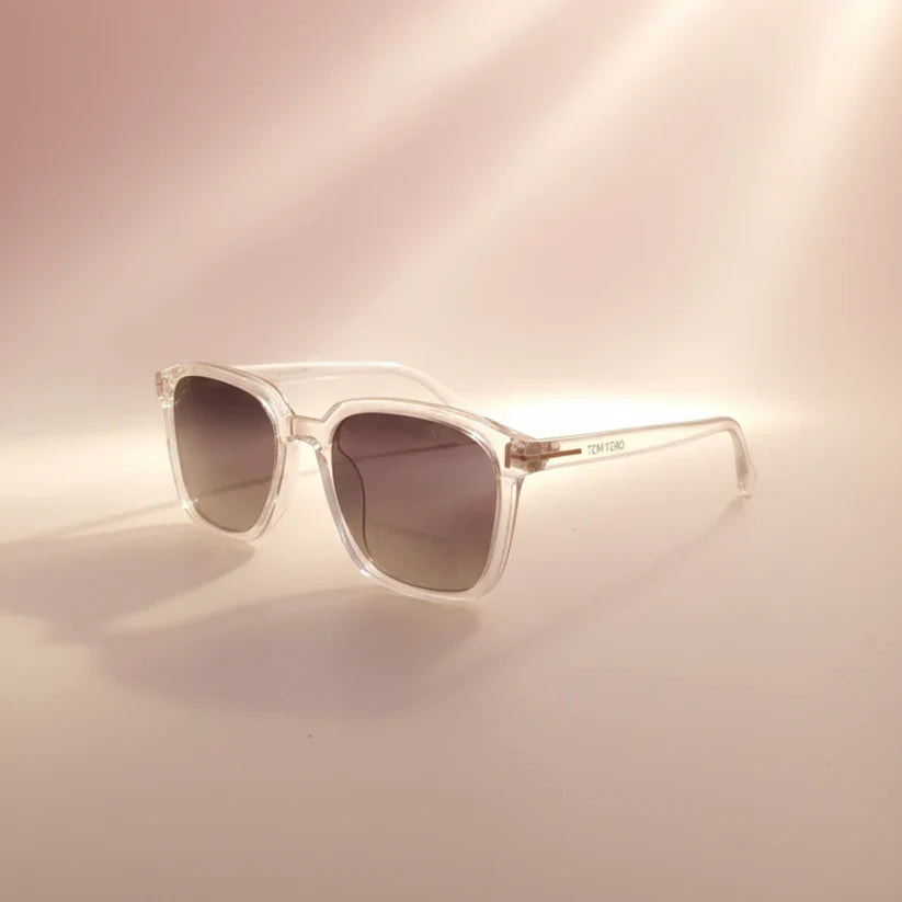 TOMFORD White Transparent Luxury Sunglasses – Stylish Polarized Eyewear | Optical Plaza