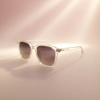 TOMFORD White Transparent Luxury Sunglasses – Stylish Polarized Eyewear | Optical Plaza