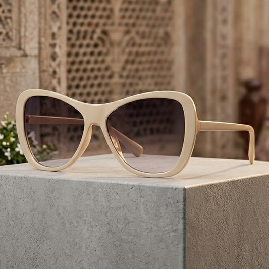Premium Oversized Butterfly Sunglasses for Women UV Protection Luxury Fashion Frame | Female Glasses