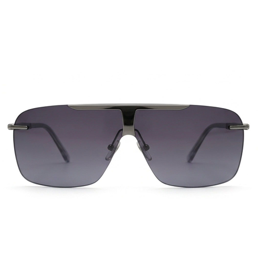 ShadowFlex Rimless Silver Sunglasses for Men - Lightweight UV Protection Fashion Eyewear Pakistan |  Men's Sun Glasses