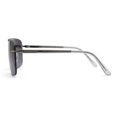 ShadowFlex Rimless Silver Sunglasses for Men - Lightweight UV Protection Fashion Eyewear Pakistan |  Men's Sun Glasses