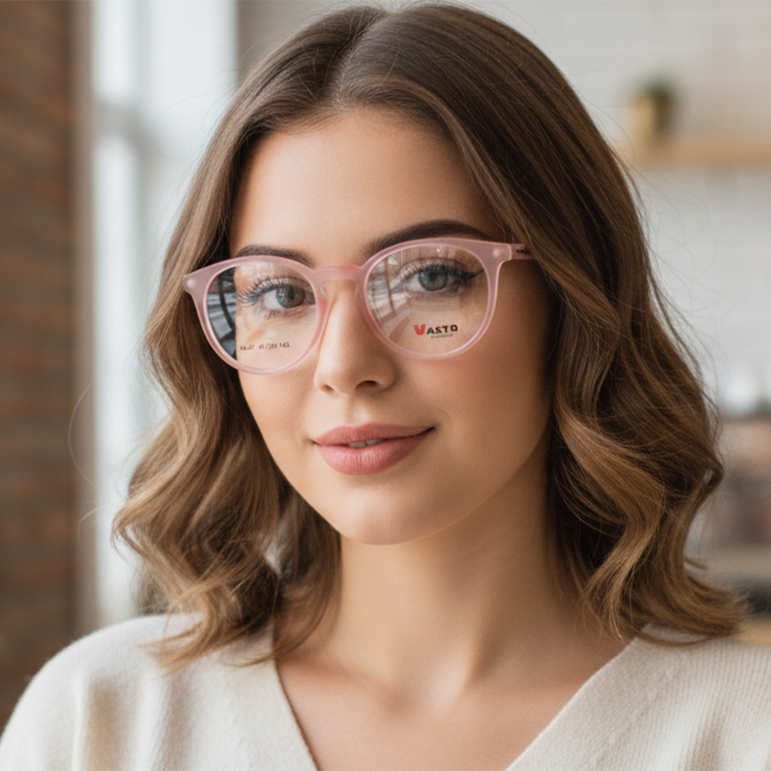 Soft Pink Aesthetic Glasses for Girls