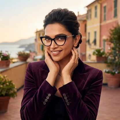 STEPPER Cat-Eye Designer Spectacles Inspired by Deepika Padukone | Female Glasses