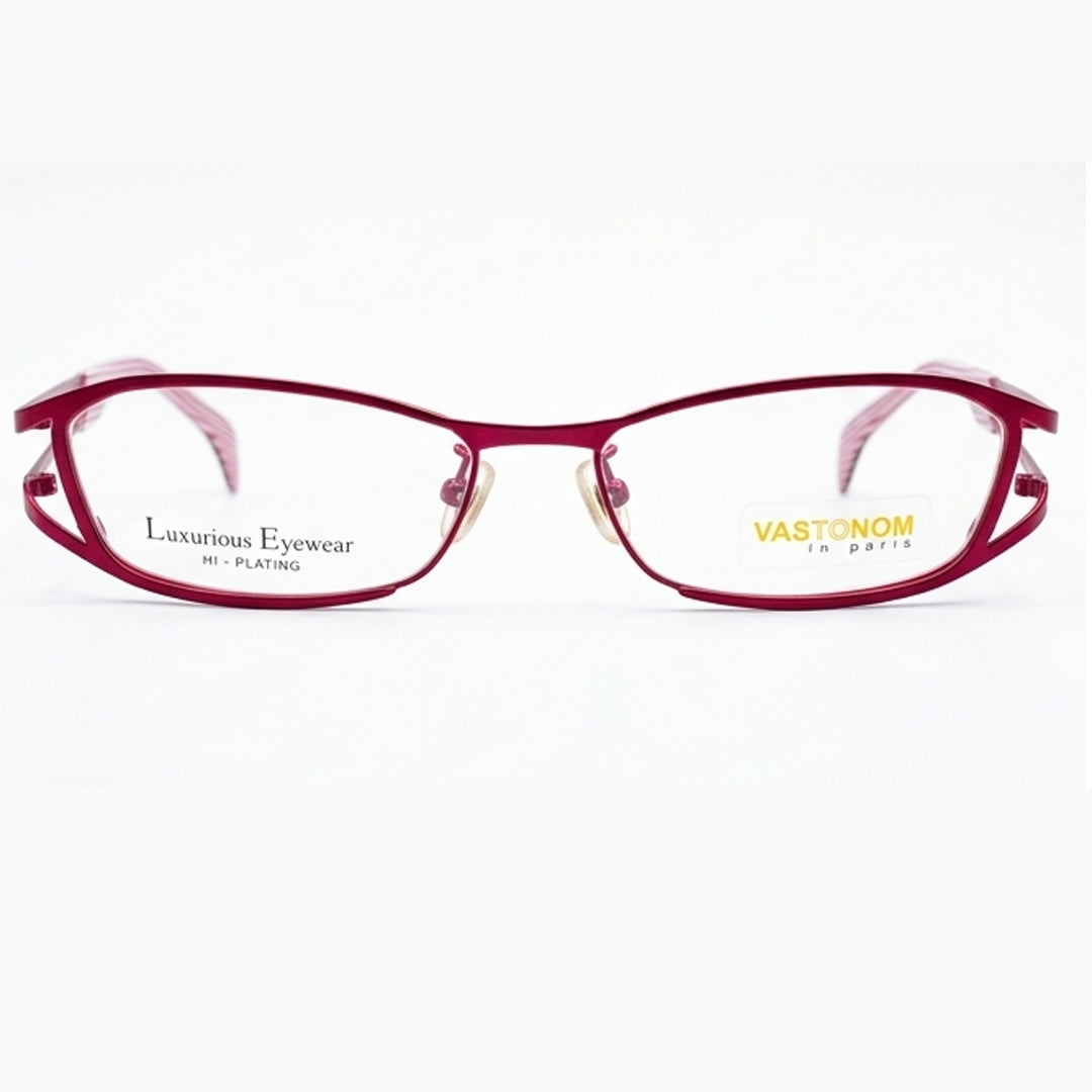 Vastonom Paris Burgundy Cat-Eye Glasses for Women - Stylish Lightweight Fashion Eyewear Pakistan | Female Glasses
