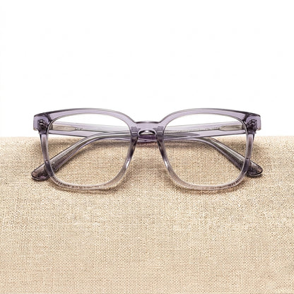 Clear Purple Square Designer Eyeglasses Frame for Women | Female Glasses