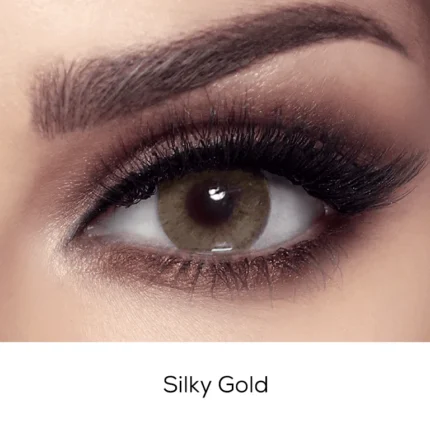 Elite Silky Gold - Premium Colored Contact Lenses | Optical Plaza