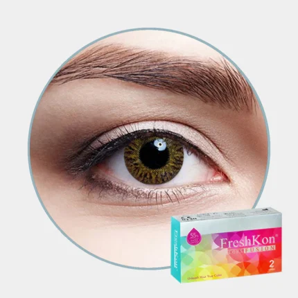 FRESHKON Fusion Warm Hazel Colored Contact Lenses | Optical Plaza