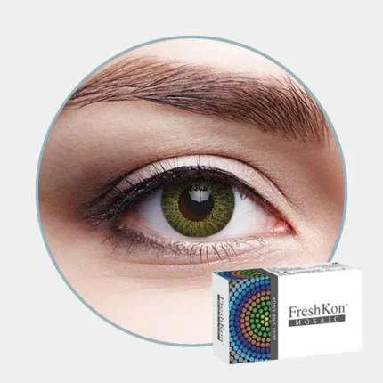 FRESHKON Mosaic Luscious Green Colored Contact Lenses | Optical Plaza