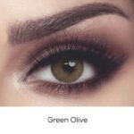 Elite Green Olive - Premium Colored Contact Lenses | Optical Plaza